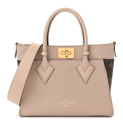 Louis Vuitton Calfskin Monogram On My Side PM Greige 1 of 9