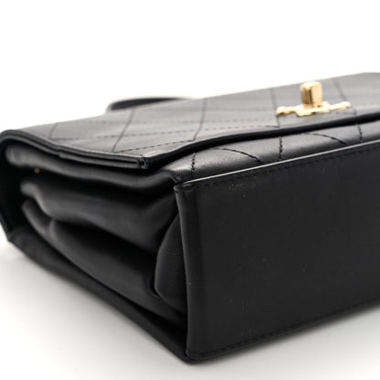 Chanel Calfskin Stitched Large Flap Black 8 of 9