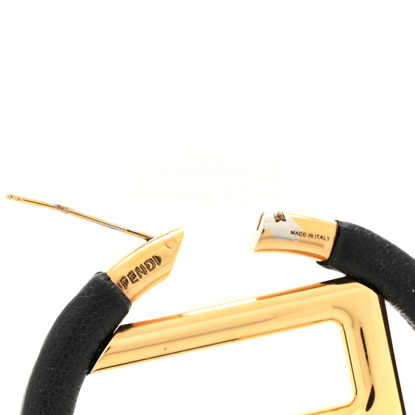 Nappa F is Fendi Hoop Earrings Black