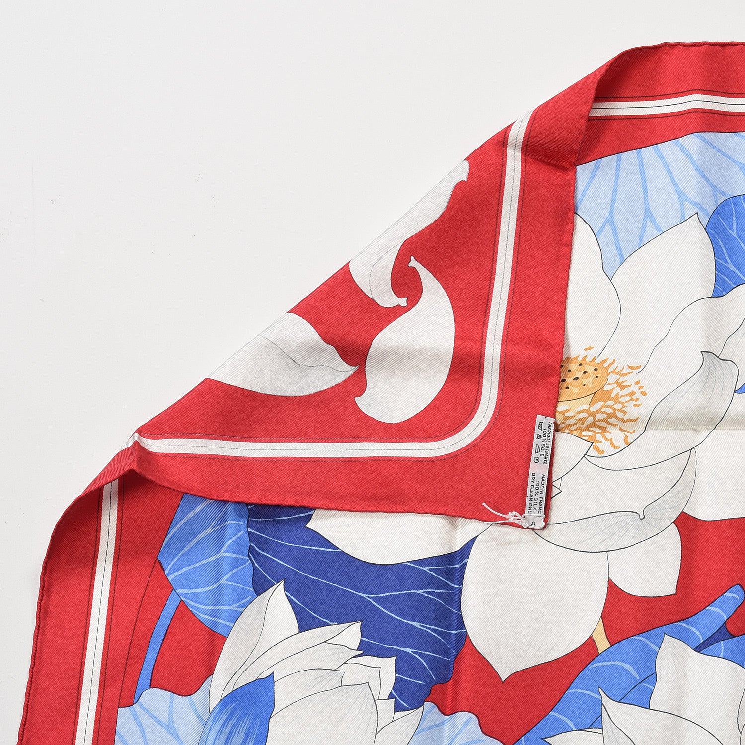 Hermes Silk Fleurs de Lotus Scarf 90 3 of 4