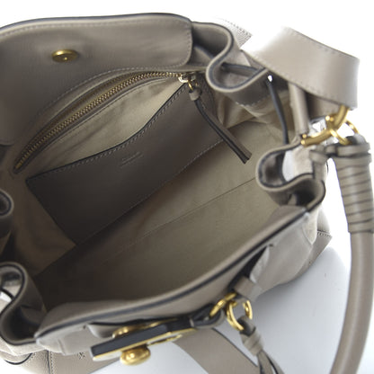 Chloe Suede Calfskin Medium Owen Bucket Bag Motty Grey 6 of 11