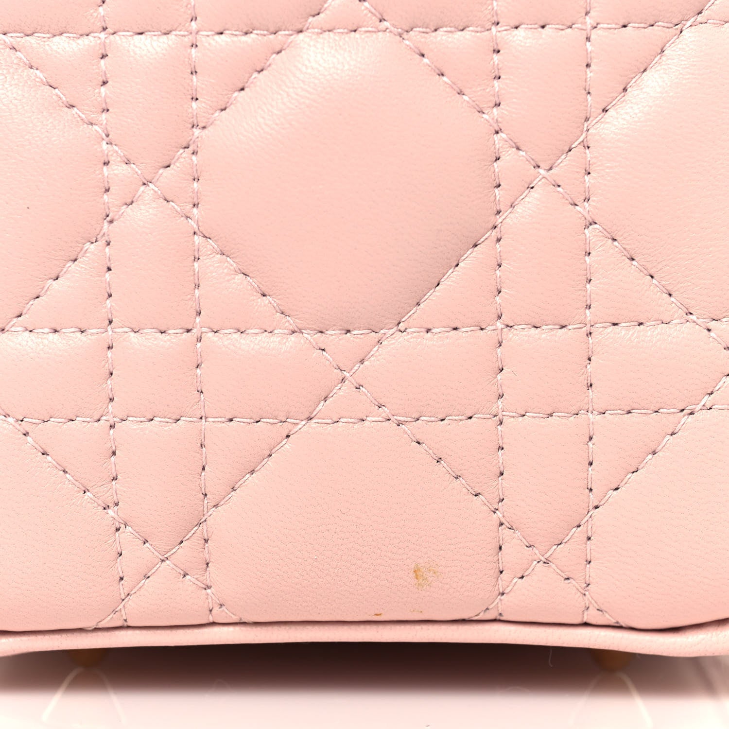 Christian Dior Lambskin Cannage Medium Lady Dior Light Pink 12 of 13