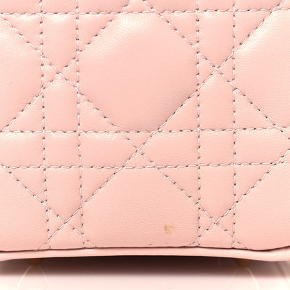 Christian Dior Lambskin Cannage Medium Lady Dior Light Pink 12 of 13
