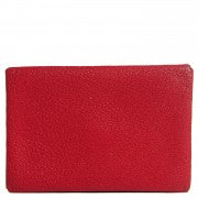 Hermes Chevre Mysore Calvi Card Case Rouge Garance 1 of 16