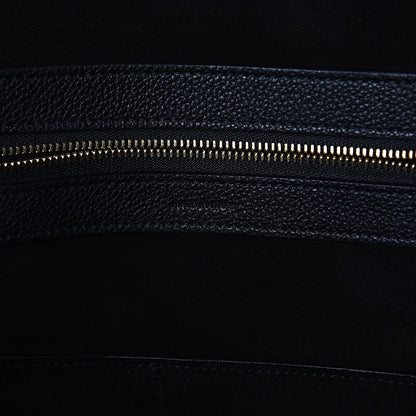 Celine Soft Grained Calfskin Small Belt Cabas Phantom Black 5 of 8
