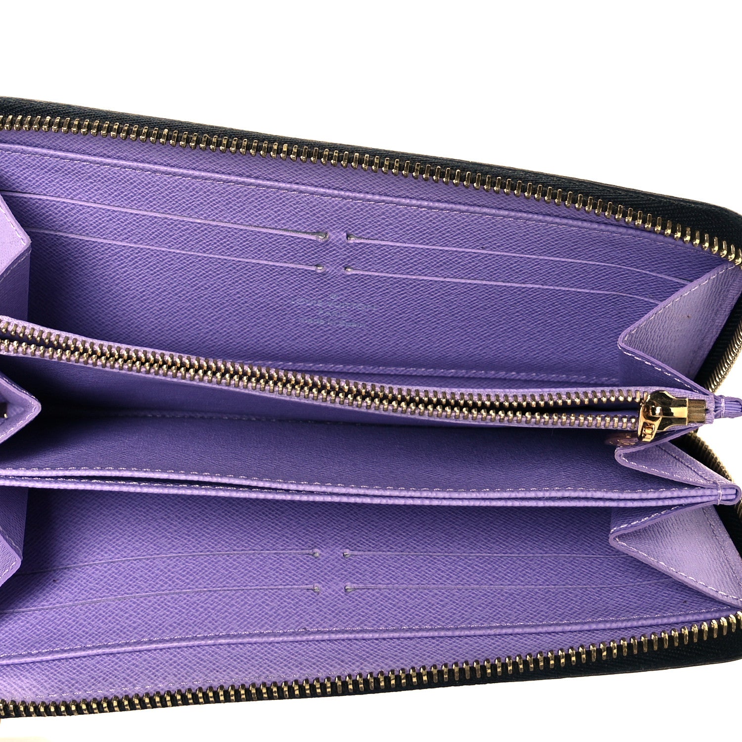 Louis Vuitton Monogram Multicolor Zippy Wallet Black Violet 5 of 8