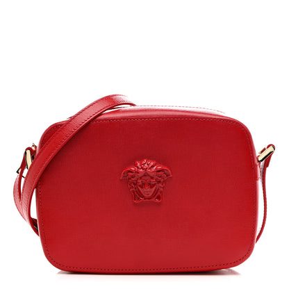 Versace Grained Calfskin Medusa Camera Bag Red 1 of 10