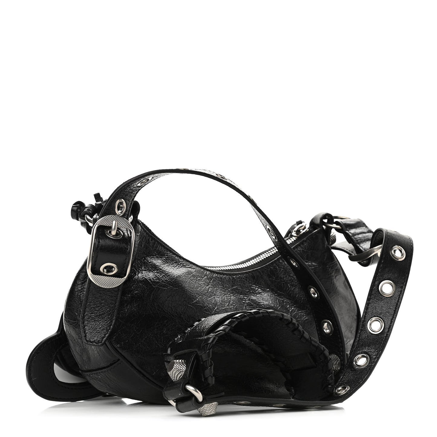 Agneau Arena Le Cagole Shoulder Bag XS Black