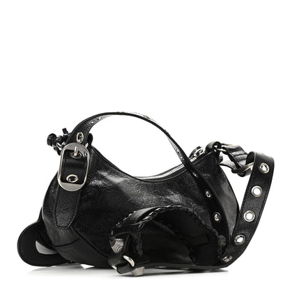 Balenciaga Agneau Arena Le Cagole Shoulder Bag XS Black 4 of 13