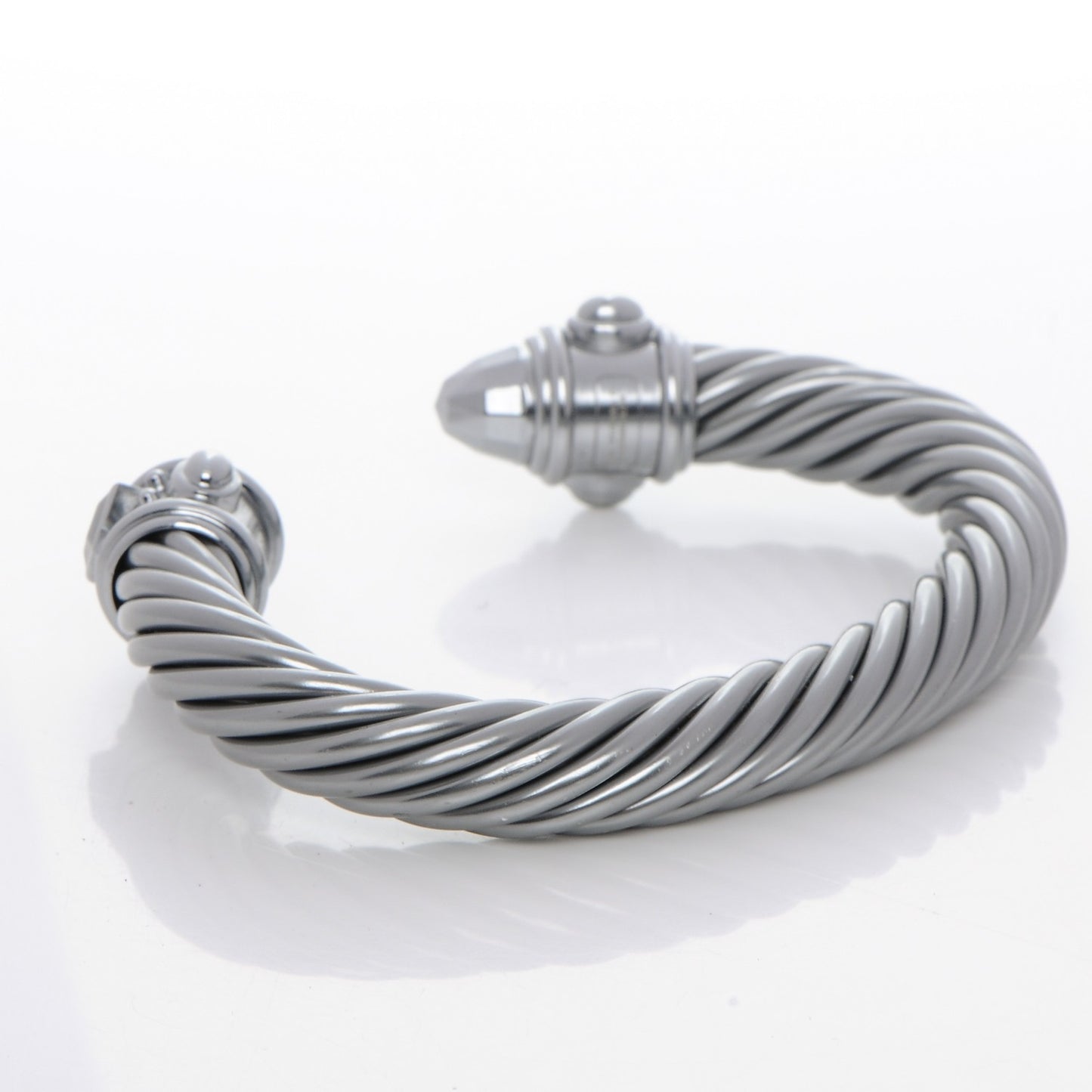 Aluminum 10mm Cable Bracelet Silver