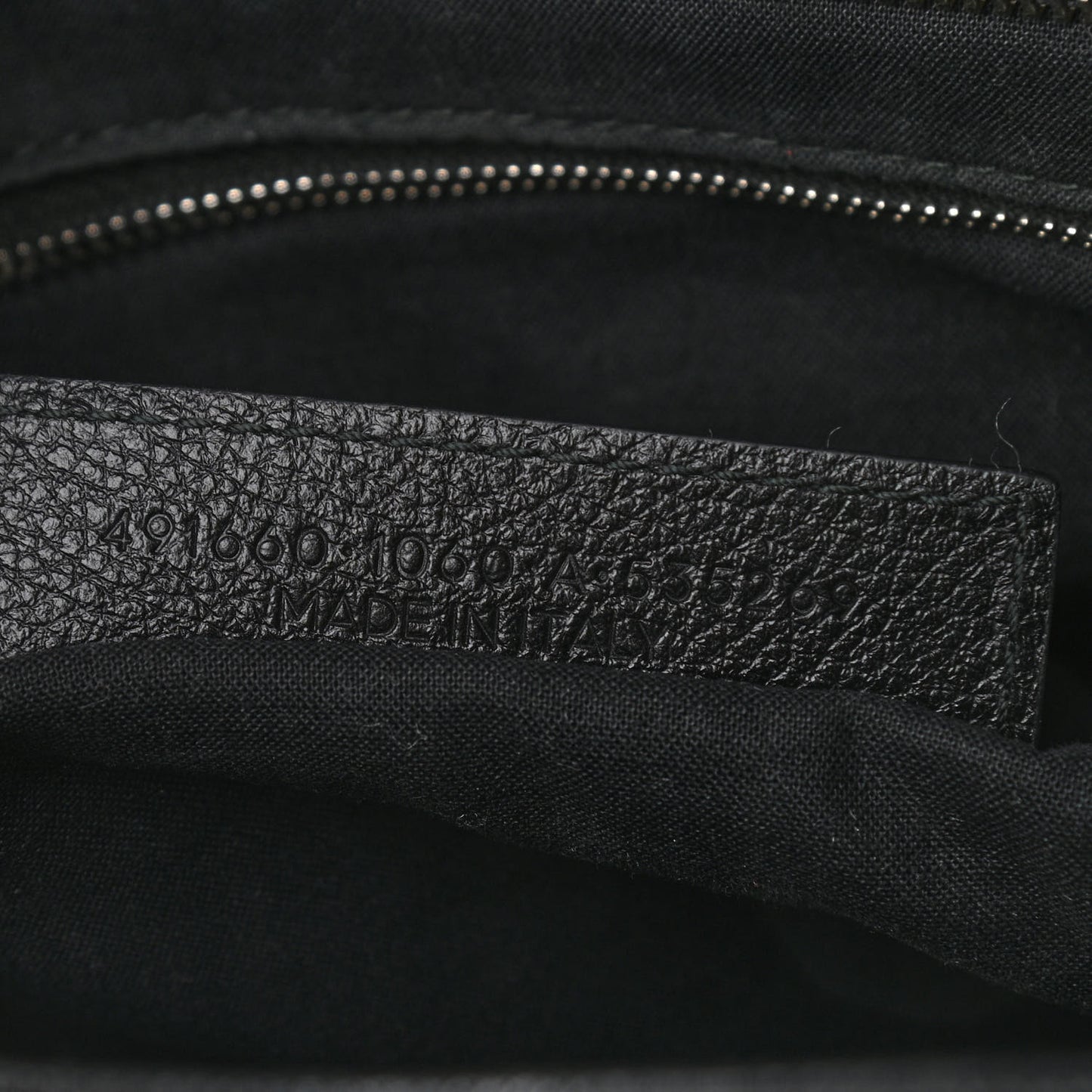 Calfskin Logo Small Shopping Black