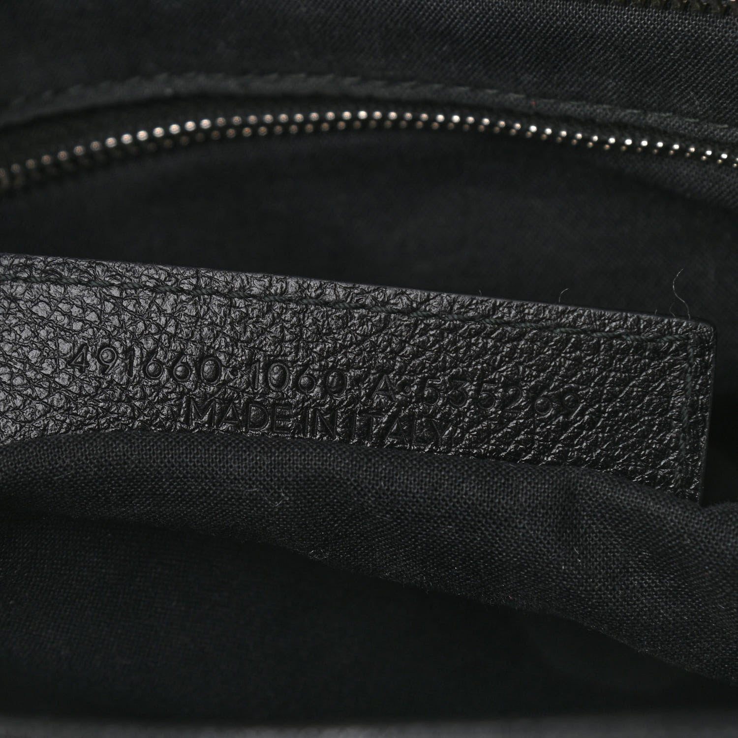 Balenciaga Calfskin Logo Small Shopping Black 9 of 12