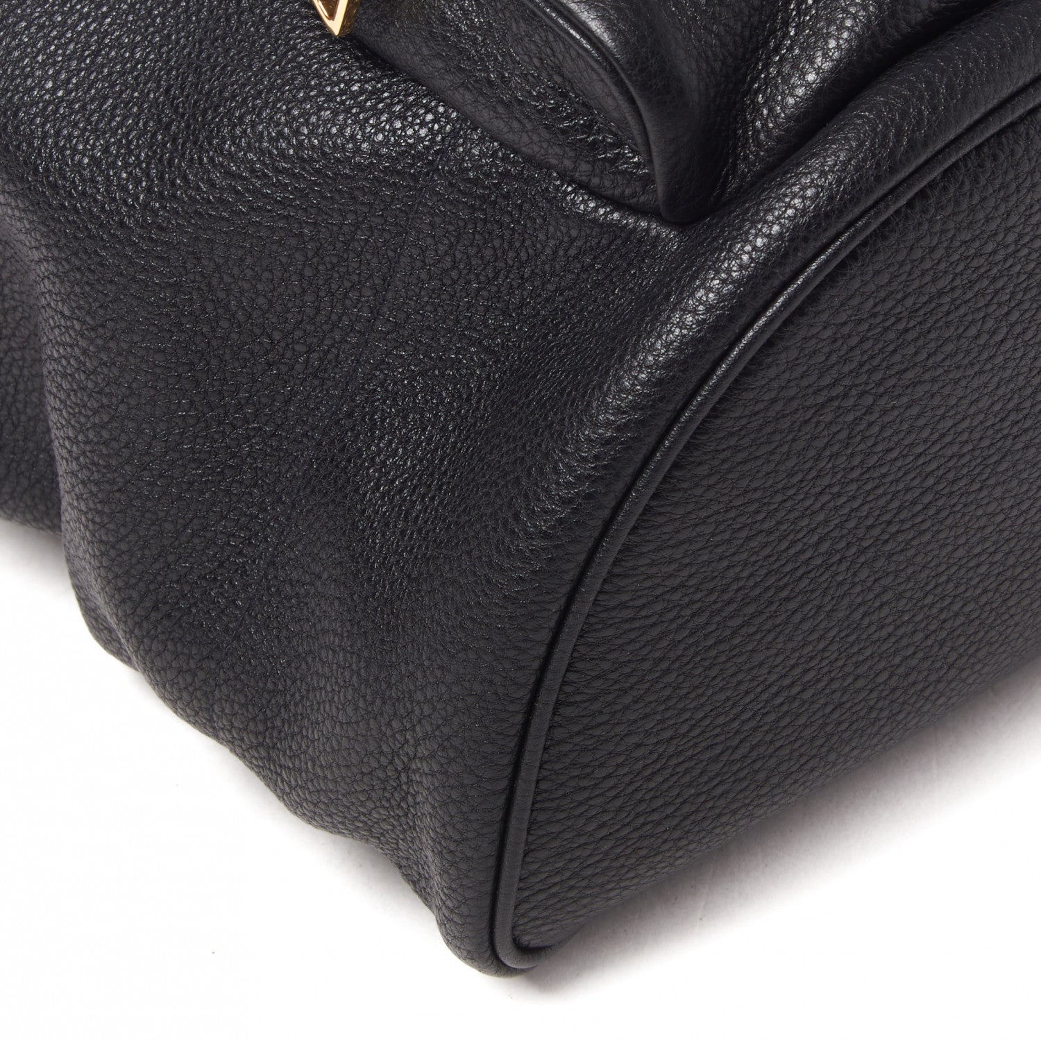 Prada Vitello Daino Cinch Backpack Black 5 of 9