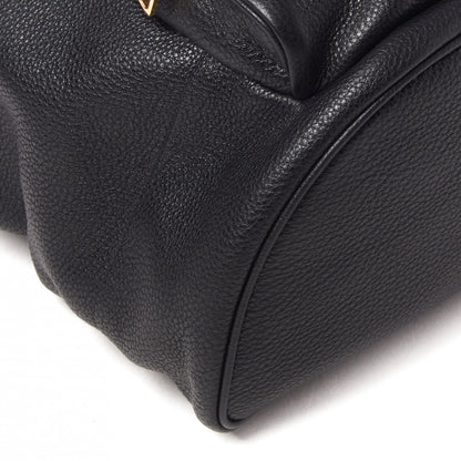 Prada Vitello Daino Cinch Backpack Black 5 of 9