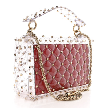 Valentino Garavani PVC Medium Rockstud Spike Shoulder Bag 3 of 12
