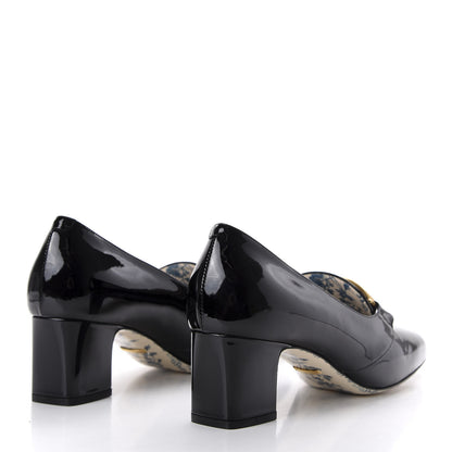 Gucci Vernice GG Victoire 55mm Loafer Pumps 39.5 Black 4 of 10