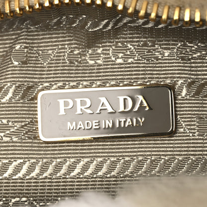 Prada Montone Shearling Nappa Mini Re-Edition Shoulder Bag Ecru Bianco 6 of 11