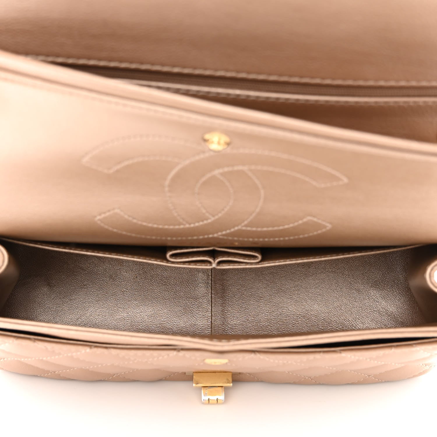 Chanel Metallic Calfskin Quilted 2.55 Reissue 226 Flap Dark Gold 5 of 12