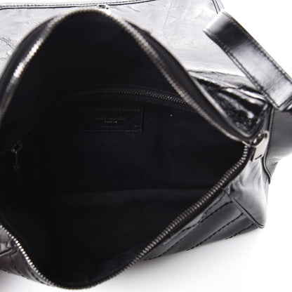 Saint Laurent Crinkled Calfskin Matelasse Monogram Niki Body Bag Black 5 of 9