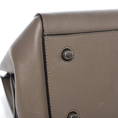 Celine Drummed Calfskin Medium Edge Shoulder Bag Grey 9 of 10