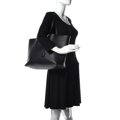 Saint Laurent Calfskin Large Shopping Tote Black 2 of 9