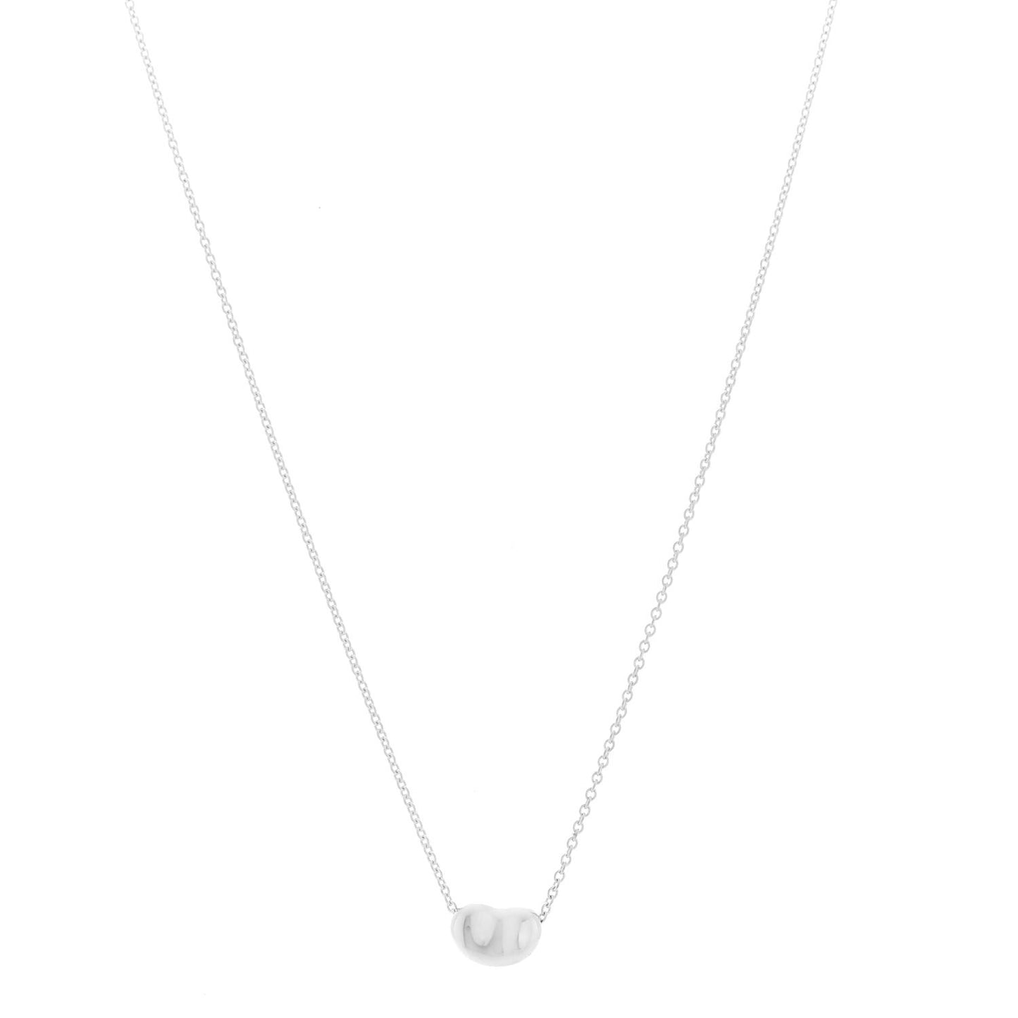 Sterling Silver 9mm Elsa Peretti Bean Pendant Necklace