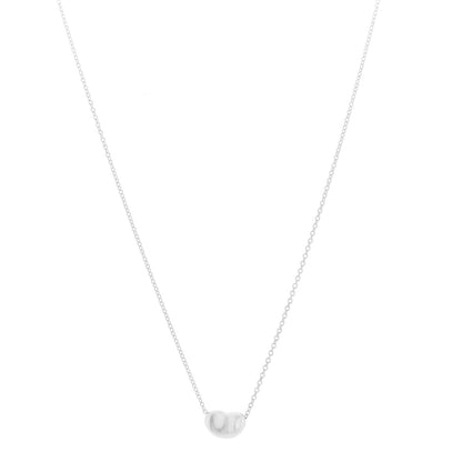 Tiffany Sterling Silver 9mm Elsa Peretti Bean Pendant Necklace 1 of 5