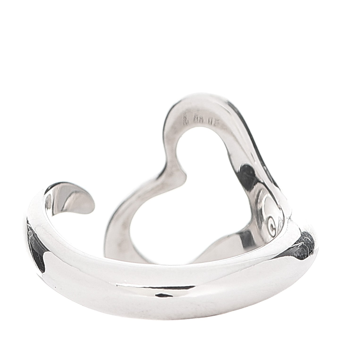 Sterling Silver Elsa Peretti Open Heart Ring 48 4.5