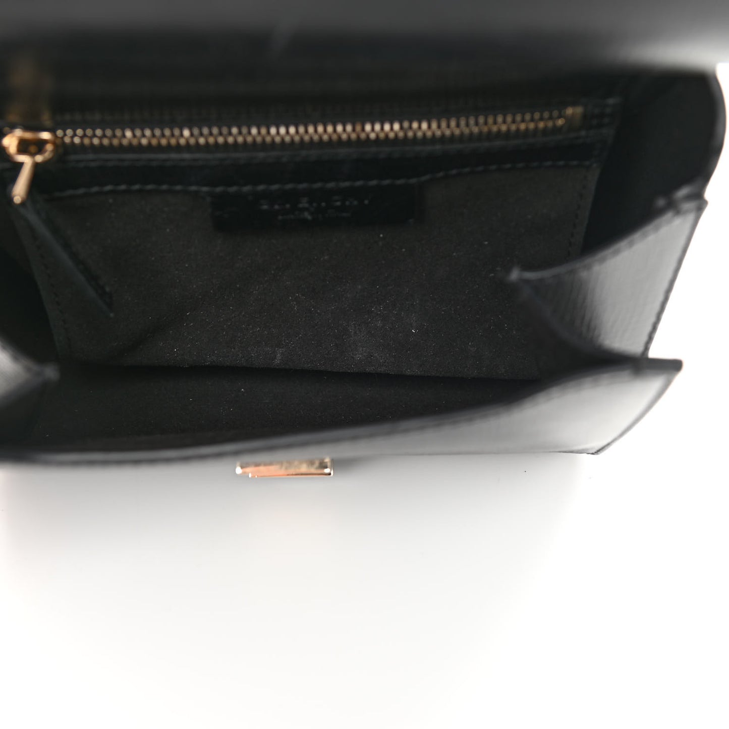 Textured Calfskin Mini Pandora Box Chain Crossbody Bag Black
