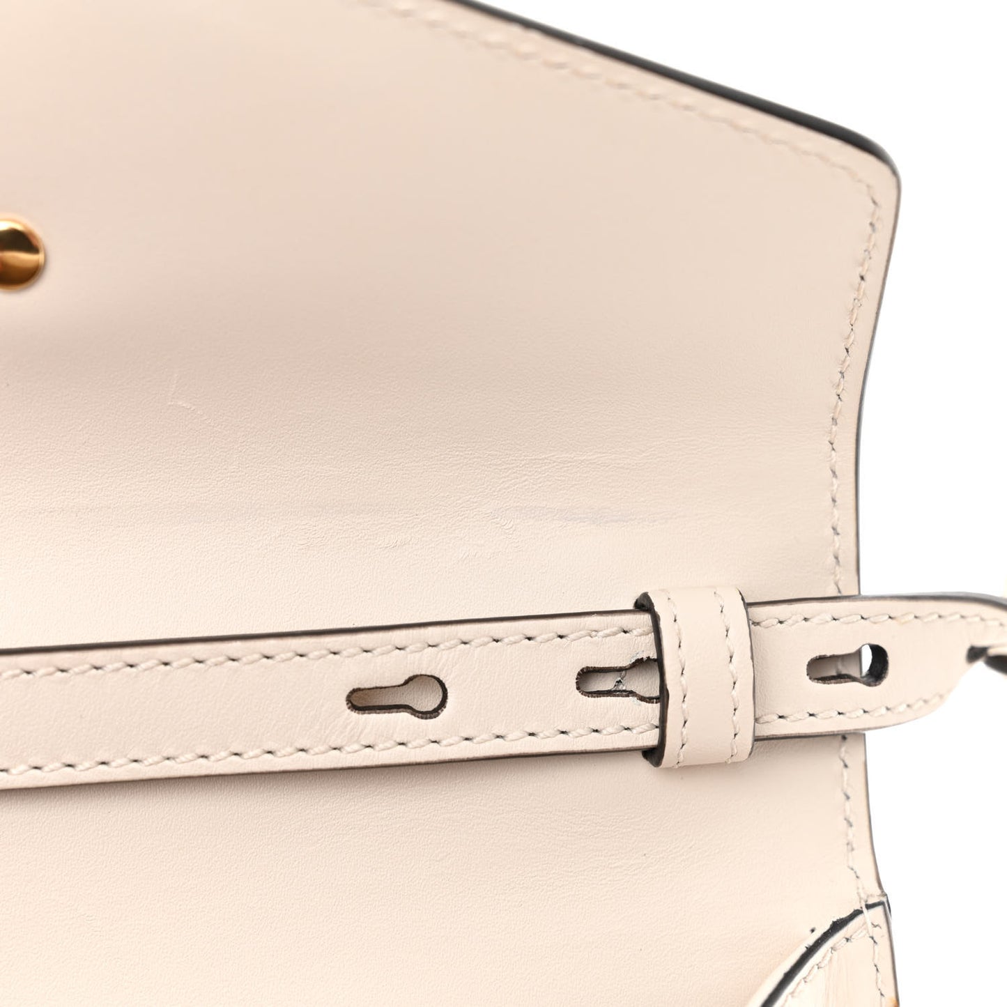 Calfskin Mini Sylvie Top Handle Bag White