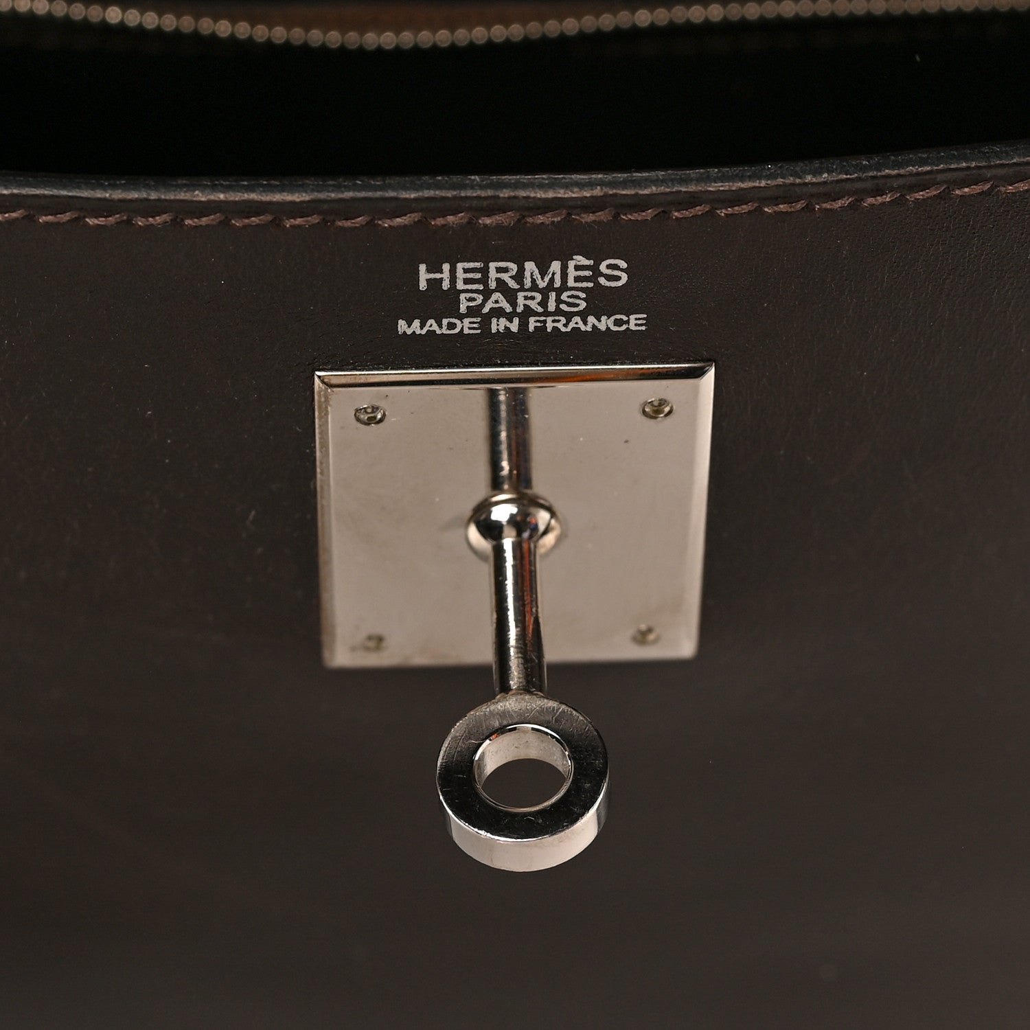 Hermes Box Kelly Retourne 32 Chocolate 6 of 9
