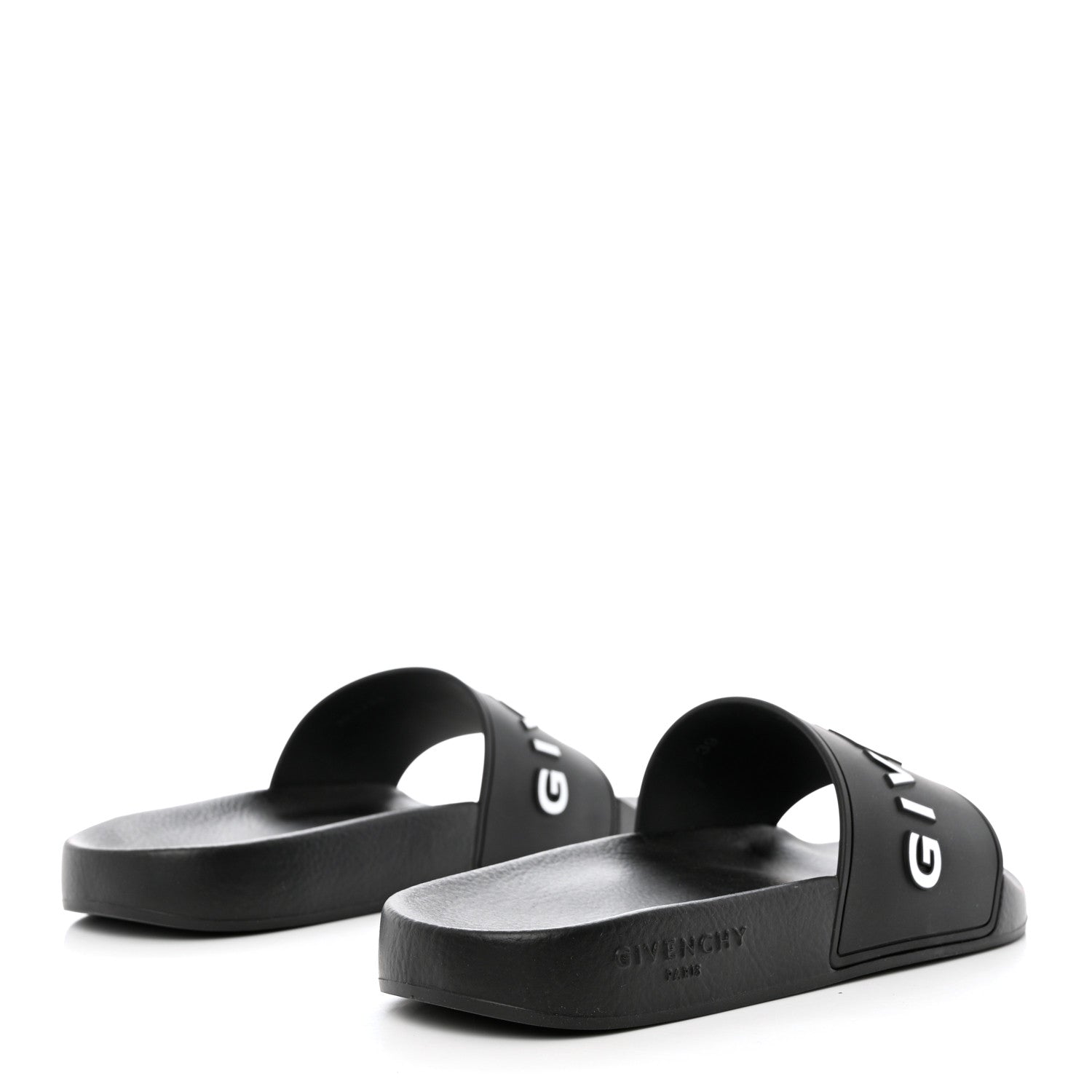 Givenchy Rubber Logo Pool Slide Sandals 39 Black 4 of 11