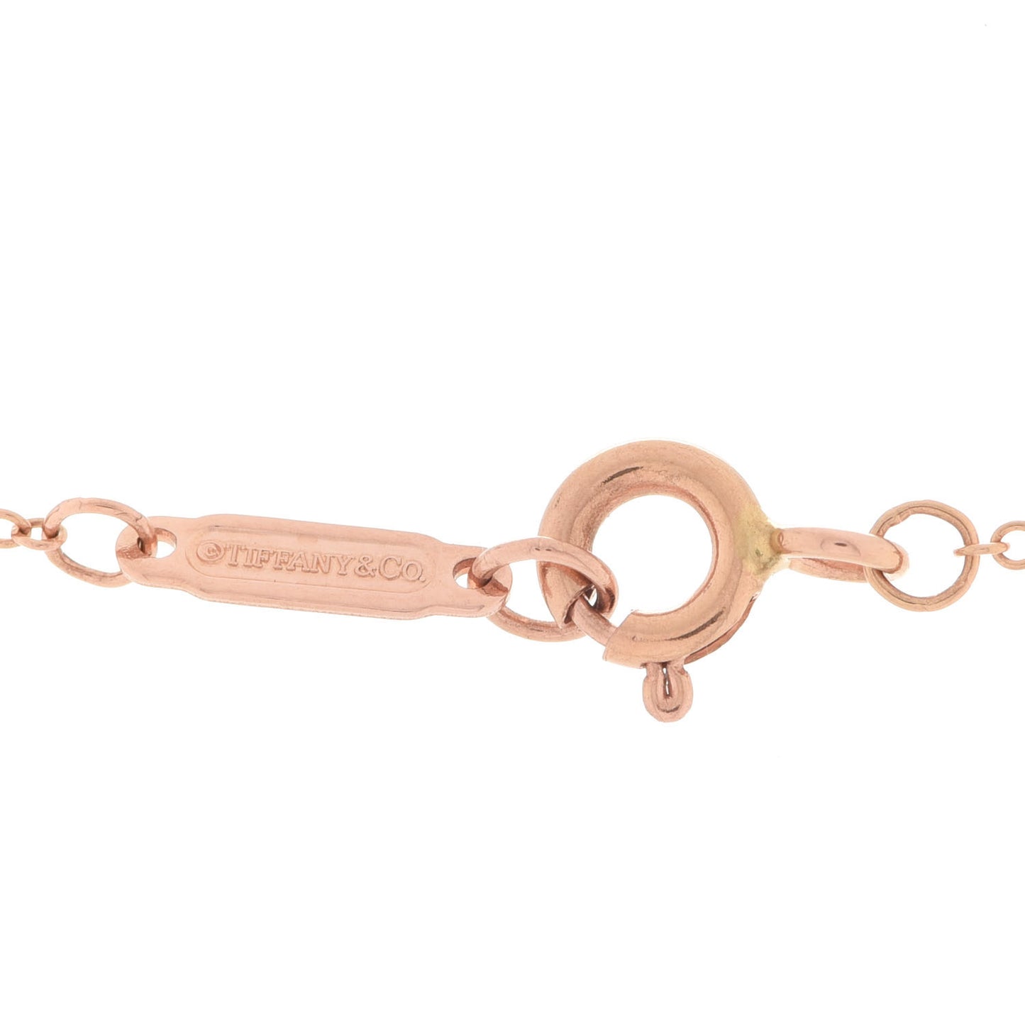 18K Rose Gold Diamond Mini Victoria Key Pendant Necklace