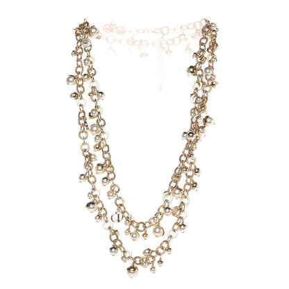 Christian Dior Pearl Mise en Dior Long Necklace Gold 3 of 5