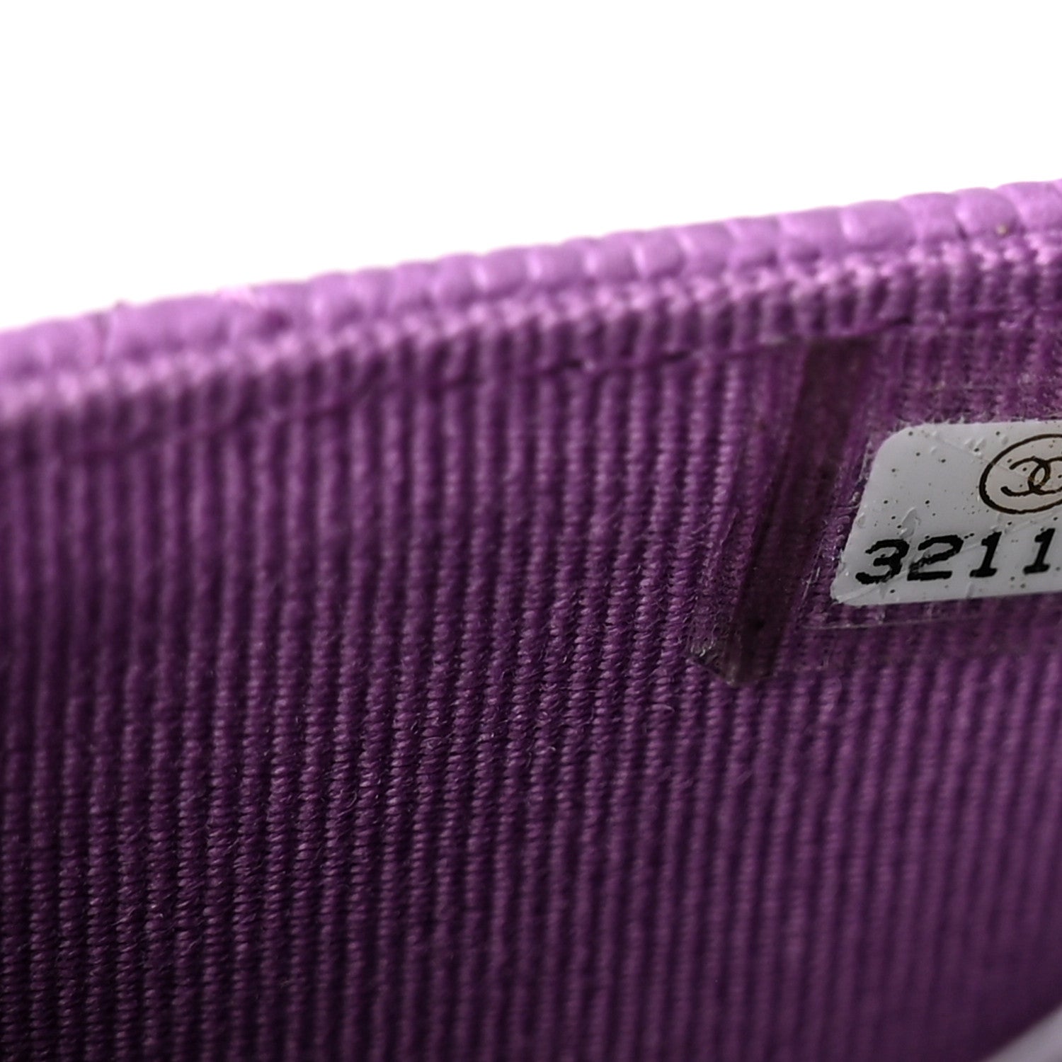 Chanel Caviar Quilted Flap Card Holder Wallet Purple 7 of 7