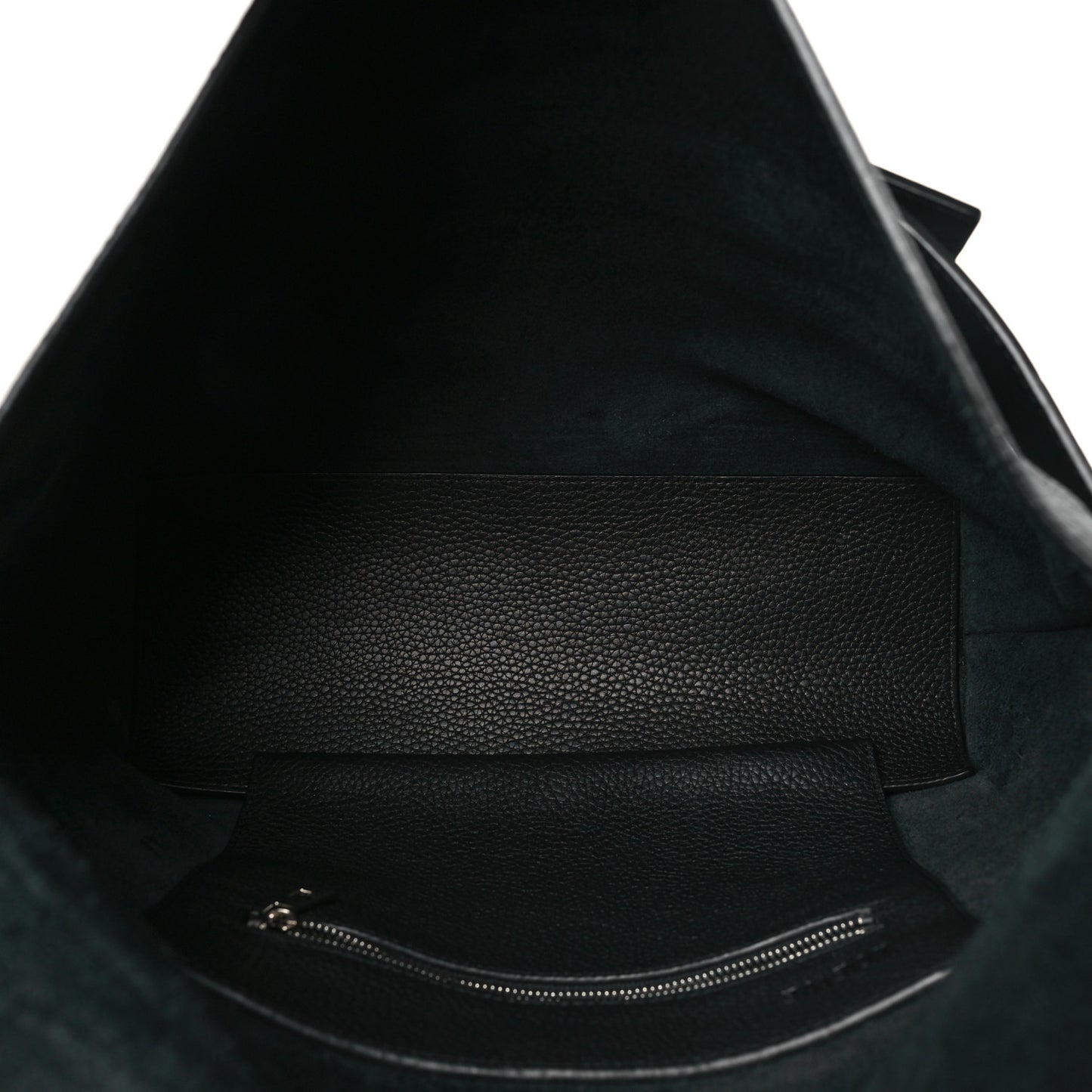Grained Calfskin Small Bolso Belt Messenger Bag Black