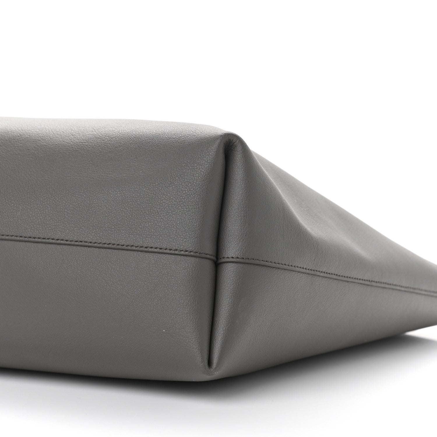 Saint Laurent Calfskin Large Shopping Tote Fog 9 of 9