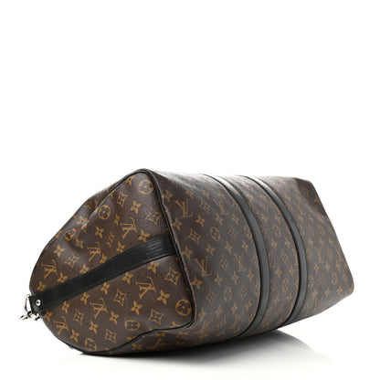 Louis Vuitton Monogram Macassar Keepall Bandouliere 45 4 of 12