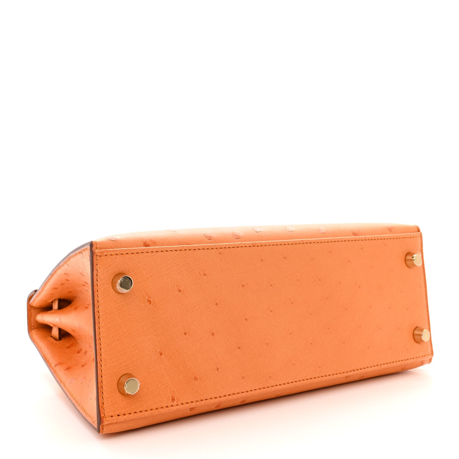 Hermes Ostrich Kelly Sellier 25 Abricot 5 of 11