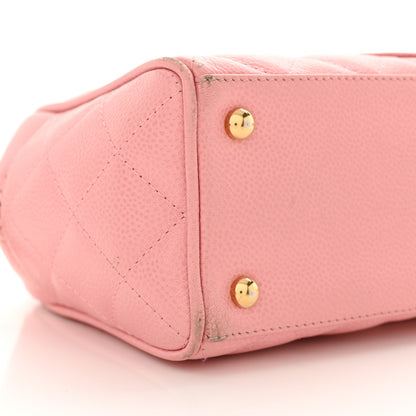 Chanel Caviar Quilted Small Bowler Pink 9 of 16