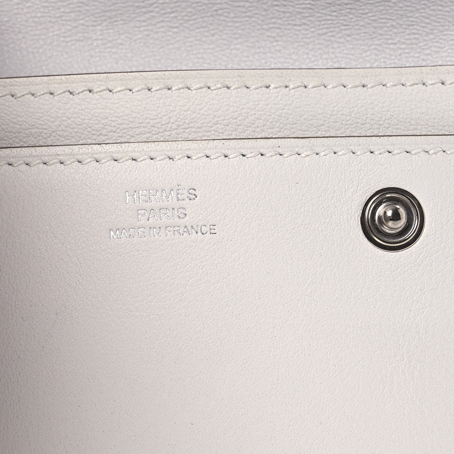 Hermes Swft Hermesnap Card Holder Gris Pale 6 of 8