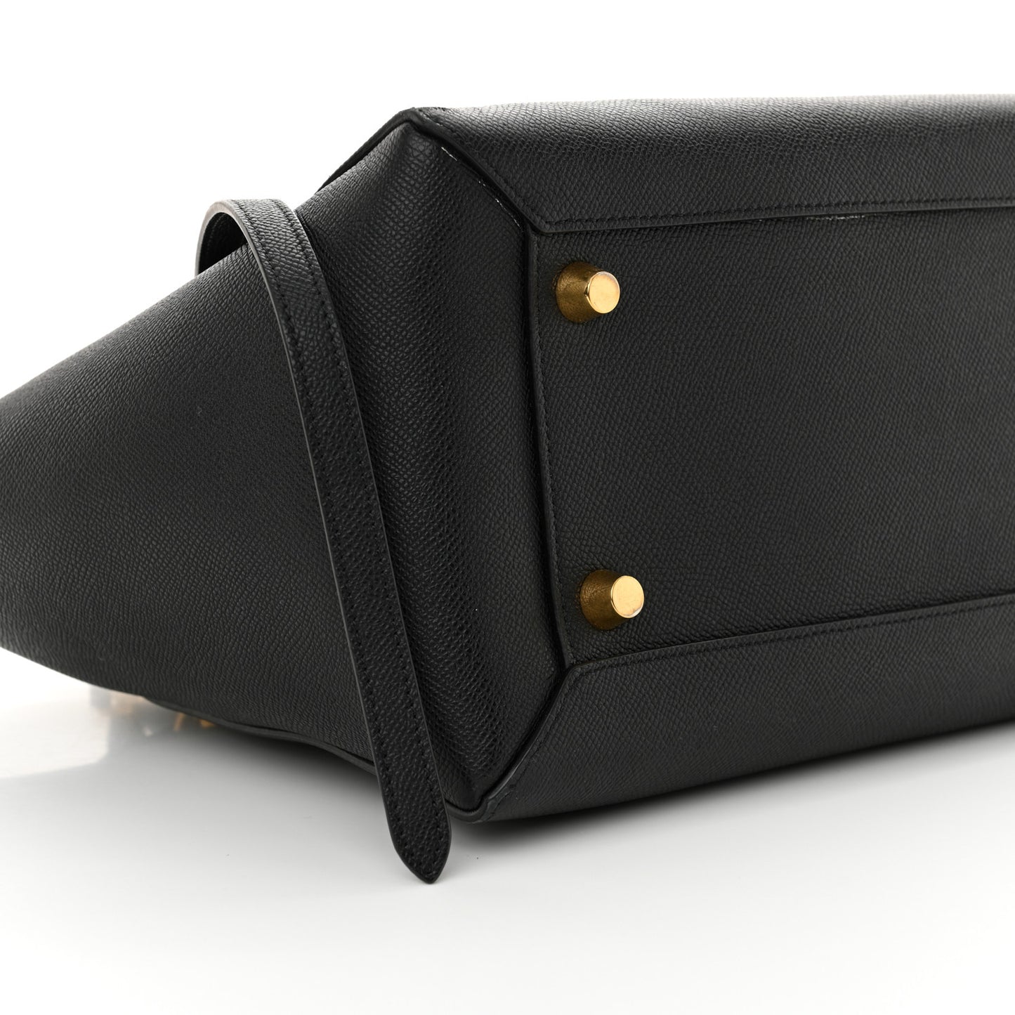 Grained Calfskin Mini Belt Bag Black