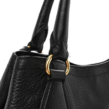 Prada Vitello Daino Shoulder Bag Black 8 of 13