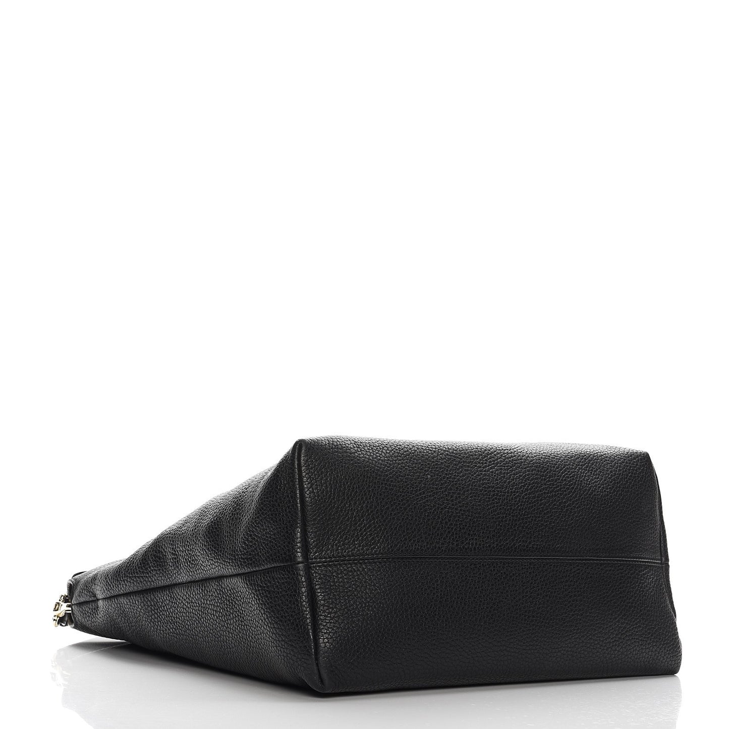 Grainy Calfskin Medium Cale Hobo Black
