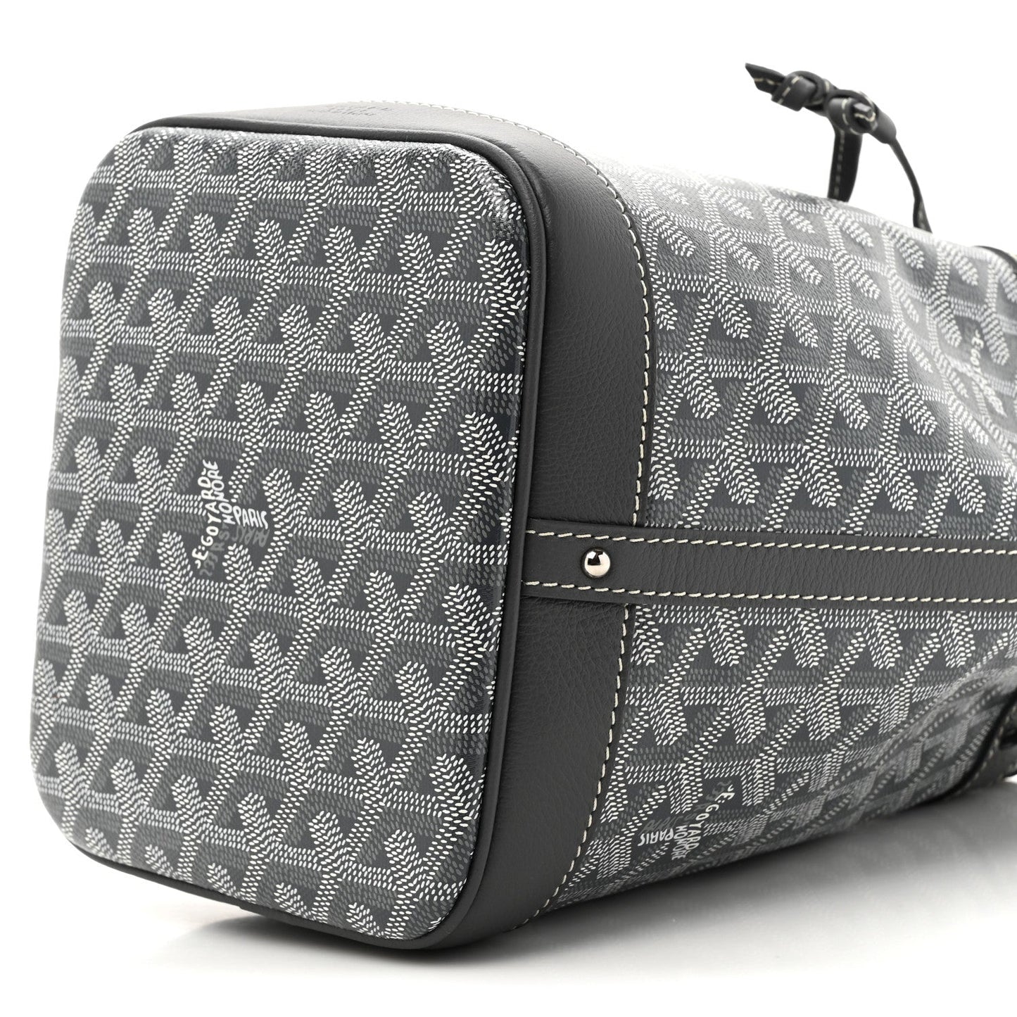 Goyardine Petit Flot Bucket Bag PM Grey