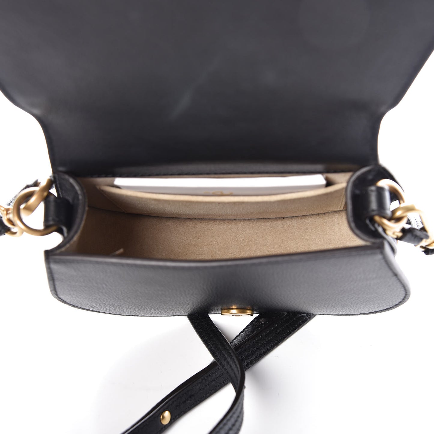 Calfskin Small Nile Bracelet Bag Black
