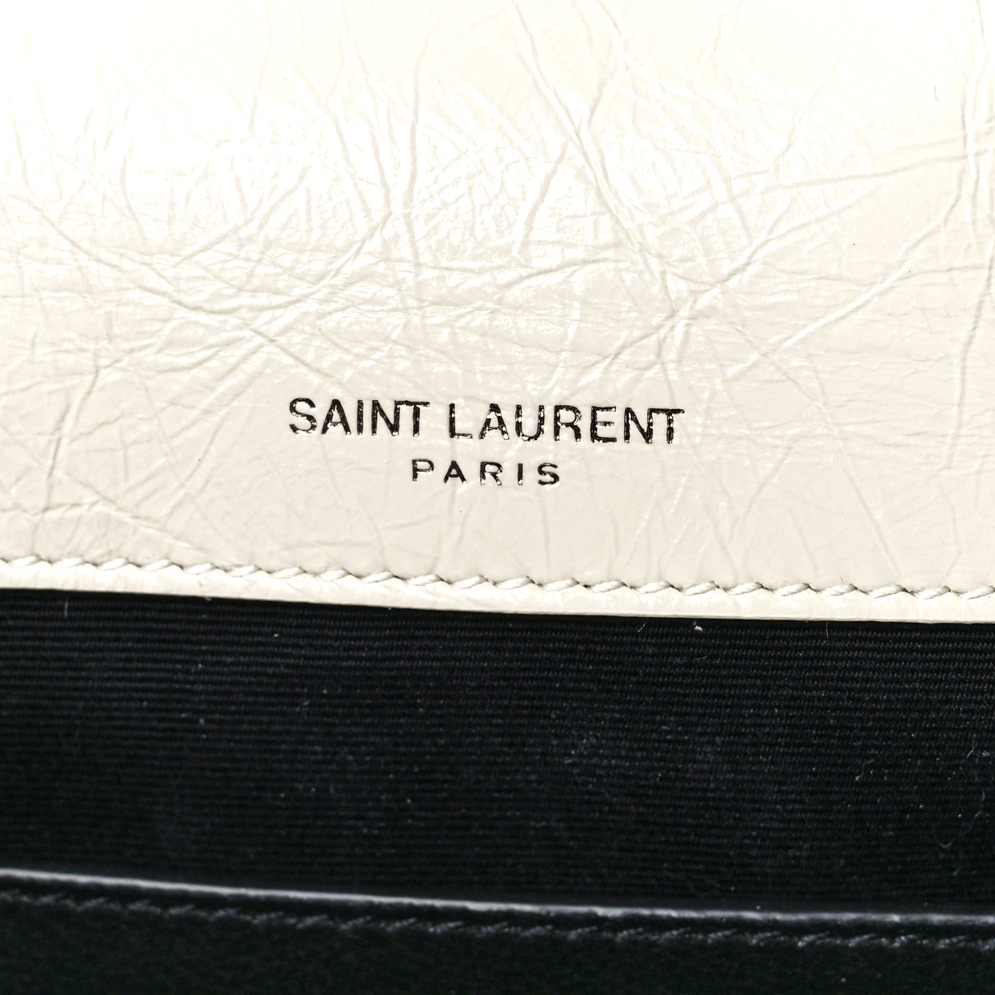 Crinkled Calfskin Matelasse Monogram Baby Niki Chain Satchel White