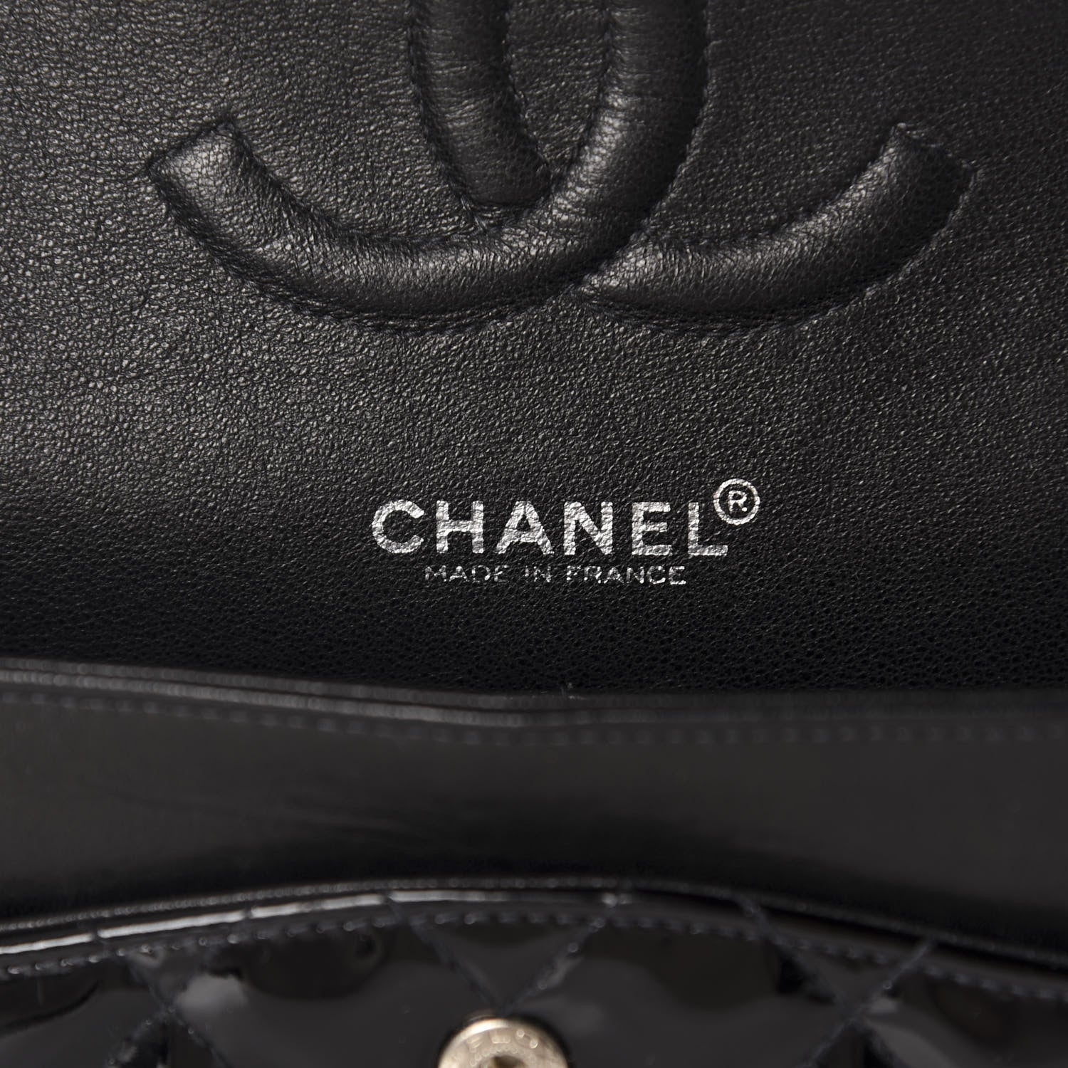 Chanel Patent Quilted Medium Double Flap Black 16 of 18