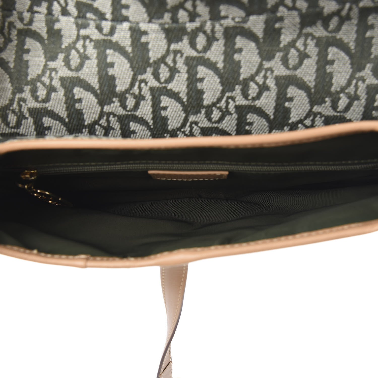Christian Dior Monogram Double Saddle Bag Green 4 of 9