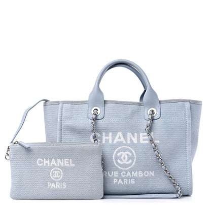 Chanel Mixed Fibers Small Deauville Tote Grey 1 of 10